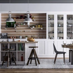 Oqlangan PVC Oshxona shkaflari